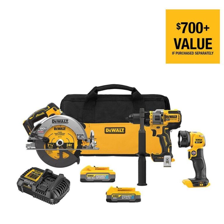 DEWALT 20V MAX Lithium Ion Cordless 3 Tool Combo Kit With 5 0 Ah Battery And 1 7 Ah Battery DCK304E1H1 The Home Depot