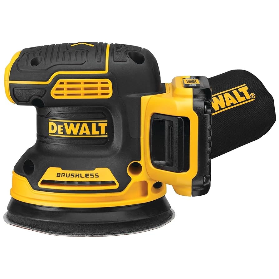 DEWALT 20V MAX Orbital Sander Cordless 5 Inch Sander Tool 2 Ah 8 000 12 000 OPM Variable Speed Dial Storage Bag Battery And Charger Included DCW210D1 Amazon