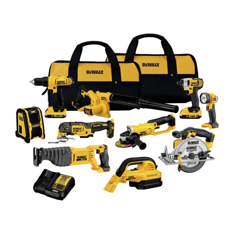 DEWALT 20V MAX Power Tool Combo Kit 10 Tool Cordless Power Tool 