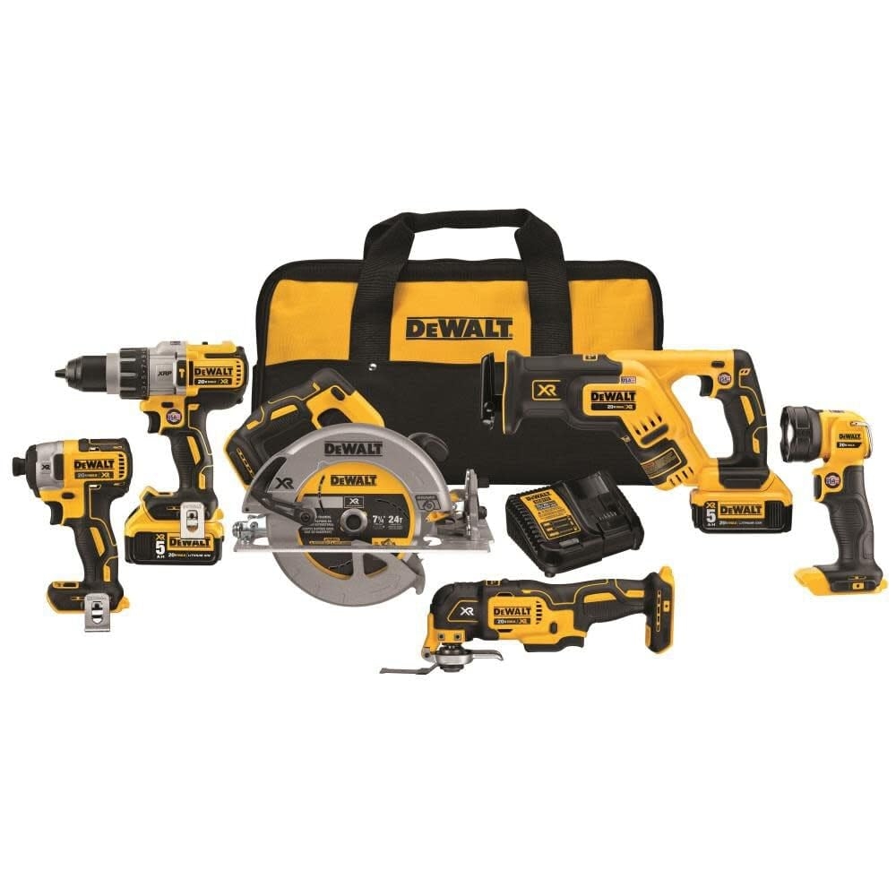 DEWALT 20V MAX Power Tool Combo Kit 6 Tool Cordless Power Tool Set With 2 Batteries And Charger DCK694P2 Amazon