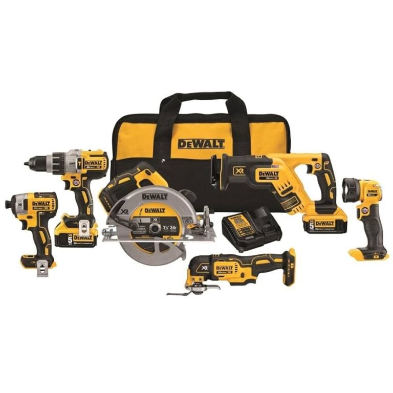 DEWALT 20V MAX Power Tool Combo Kit 6 Tool Cordless Power Tool Set With 2 Batteries And Charger DCK694P2 Amazon