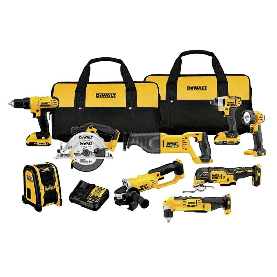DEWALT 20V MAX Power Tool Combo Kit 9 Tool Cordless Power Tool Set With 2 Batteries And Charger DCK940D2 Amazon