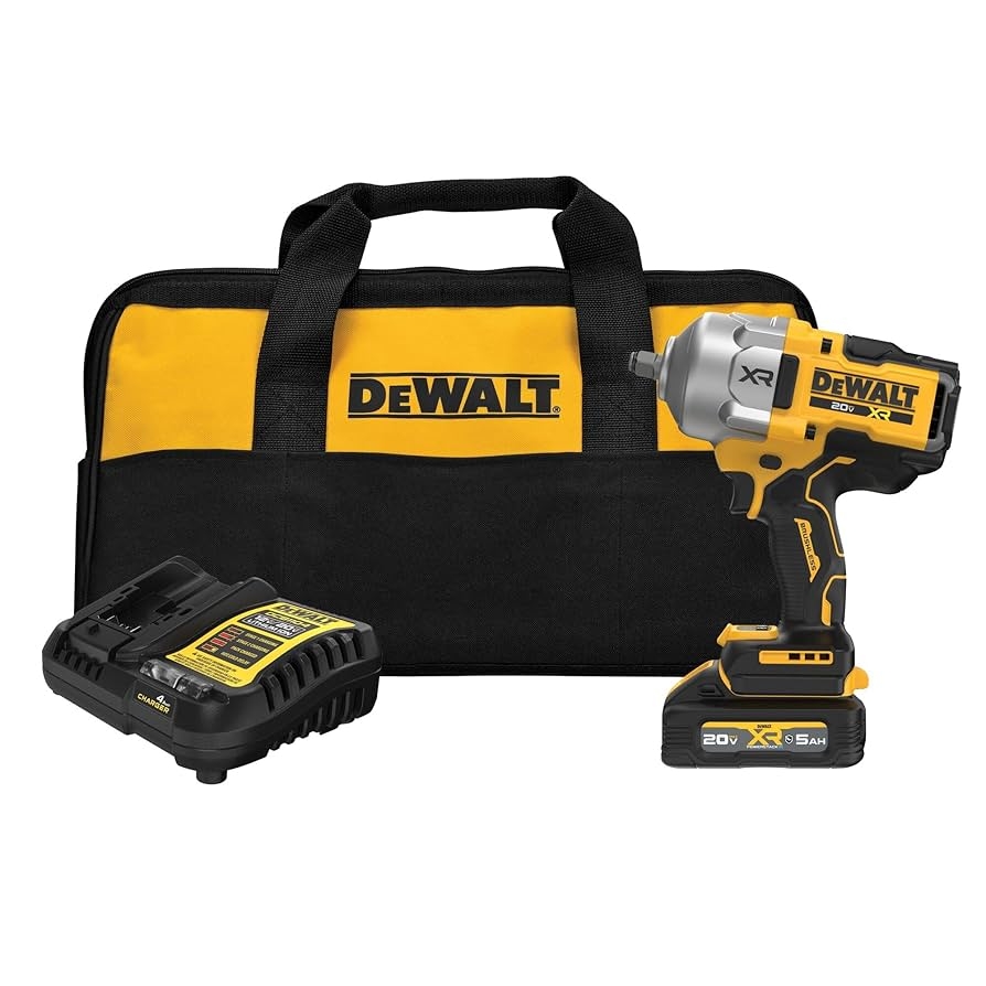 DEWALT 20V MAX XR 1 2 Inch Cordless Impact Wrench Kit With Hog 