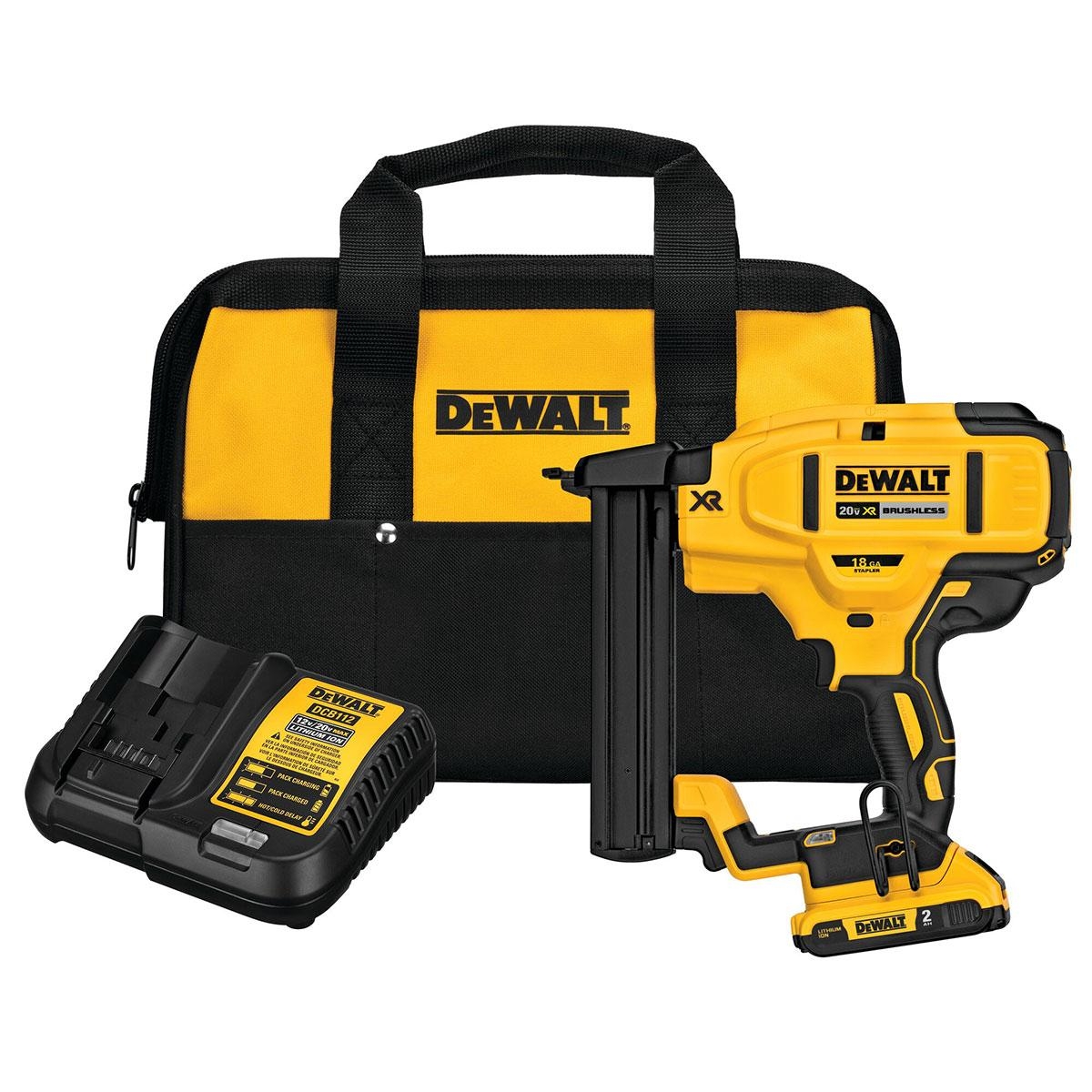 DeWalt 20V MAX XR 18 GA Narrow Crown Stapler Kit DCN681D1
