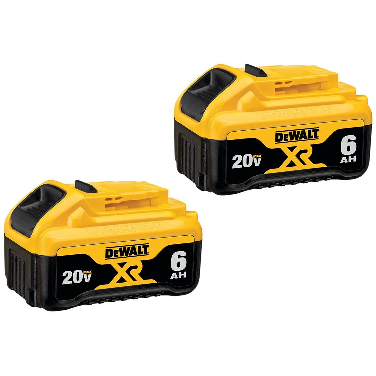 DeWalt 20V MAX XR 6 0Ah Battery 2pk