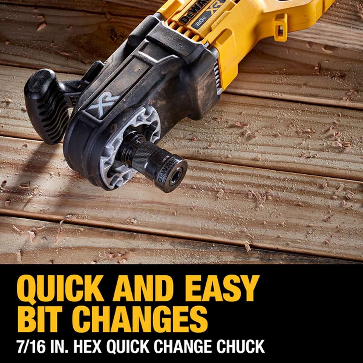 how to change bit in dewalt drill