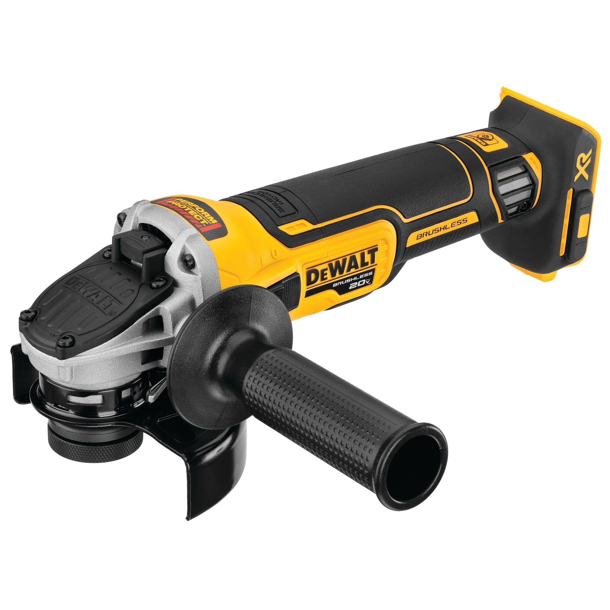 DEWALT 20V MAX XR Angle Grinder With Kickback Brake Slide Switch 4 1 2 Inch Tool Only DCG405B Amazon
