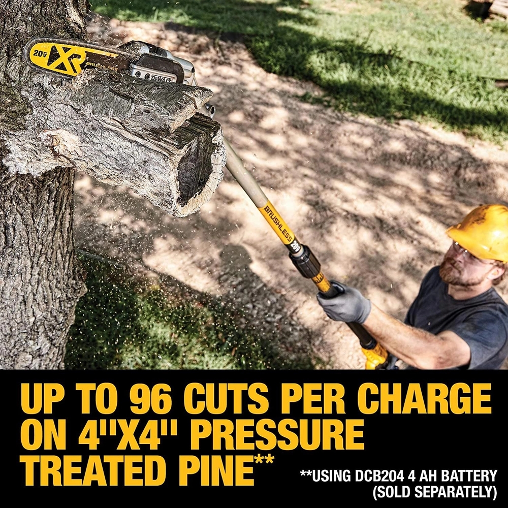 DEWALT 20V MAX XR Brushless Cordless Pole Saw Kit Runnings