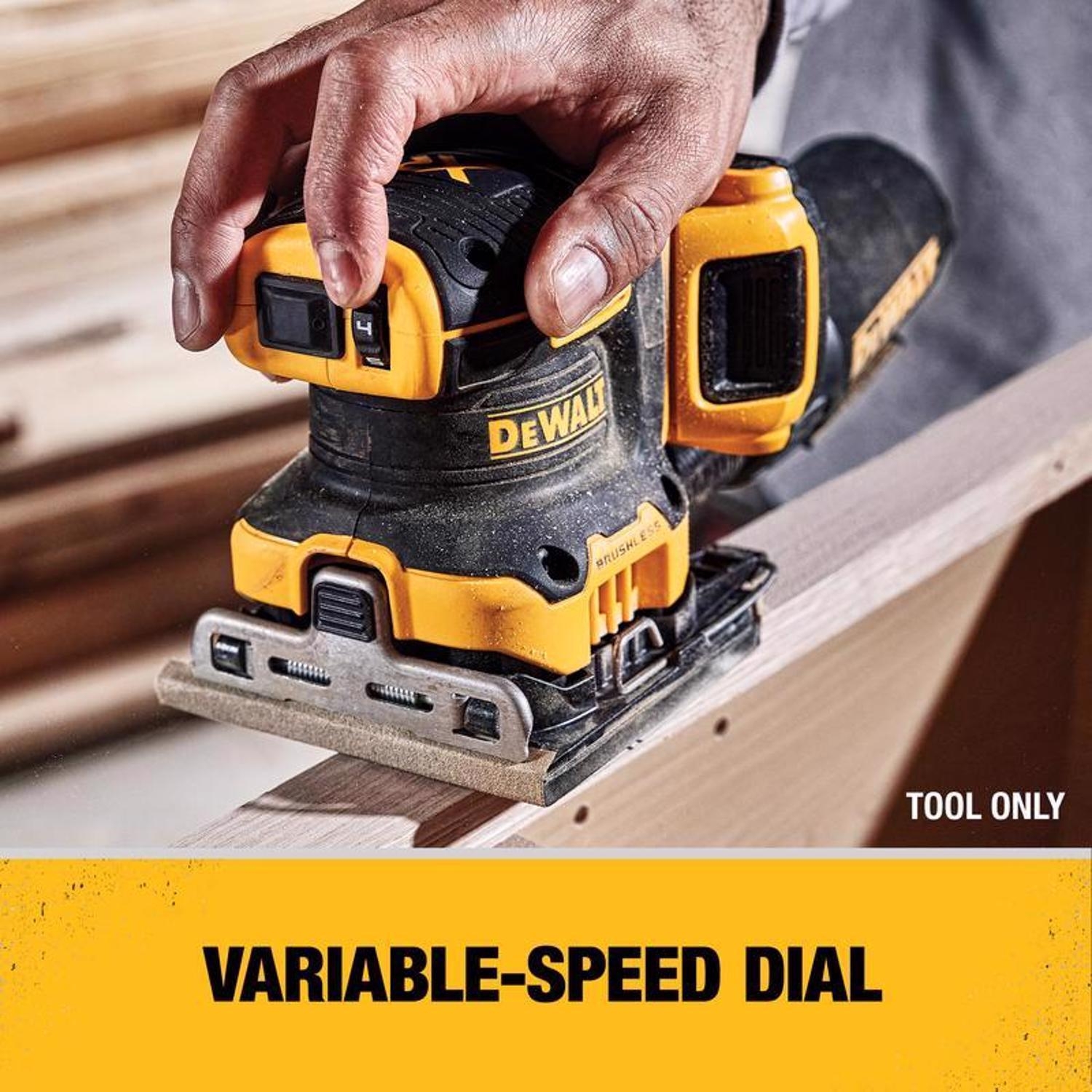 DeWalt 20V MAX XR Cordless 1 4 Sheet Variable Speed Sander Tool Only