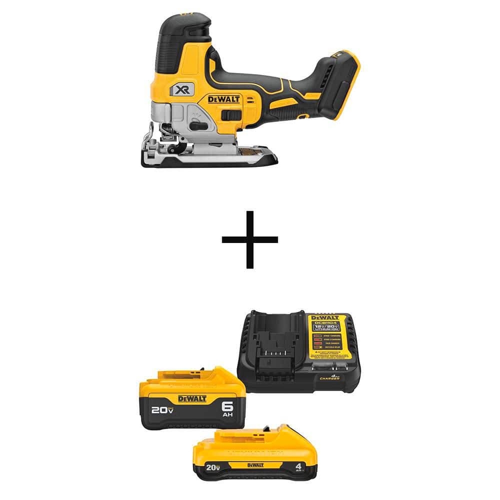 DeWalt 20V Max XR Cordless Barrel Grip Jigsaw 1 20V 6 0Ah