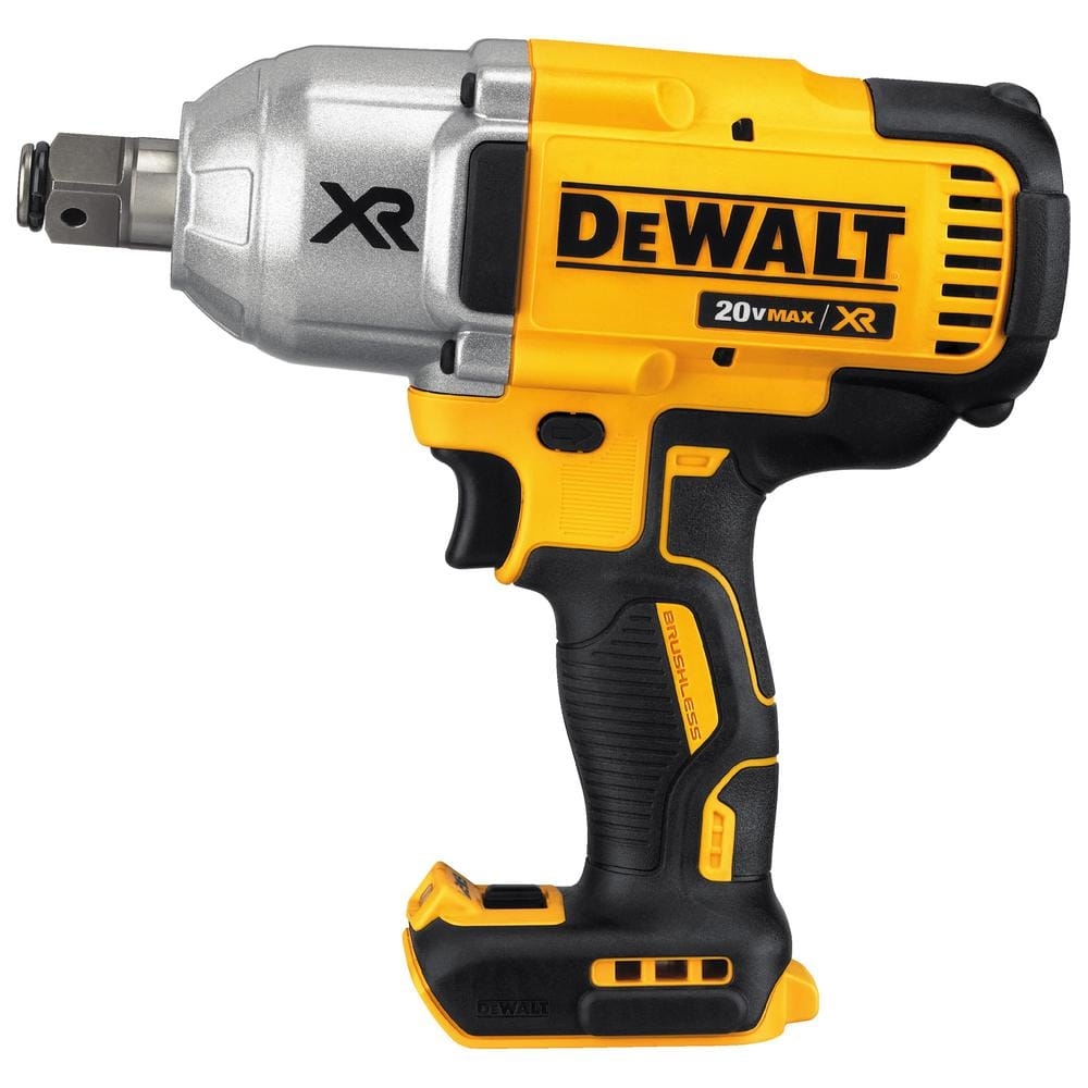 DEWALT 20V MAX XR Cordless Brushless 3 4 In High Torque Impact Wrench With Hog Ring Anvil Tool Only DCF897B The Home Depot