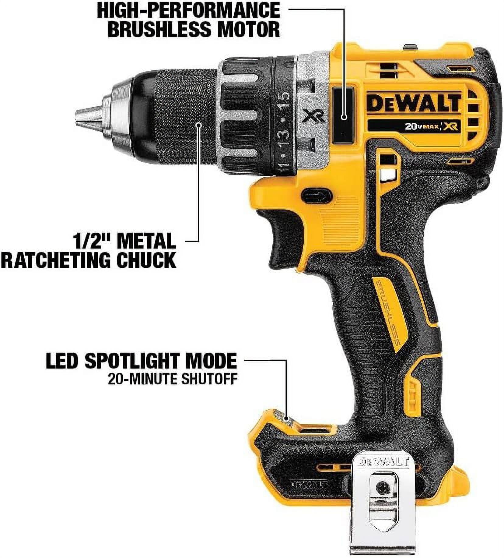 DEWALT 20V MAX XR Cordless Drill Driver Kit 1 2 Inch With Battery And Charger DCD791P1 Walmart