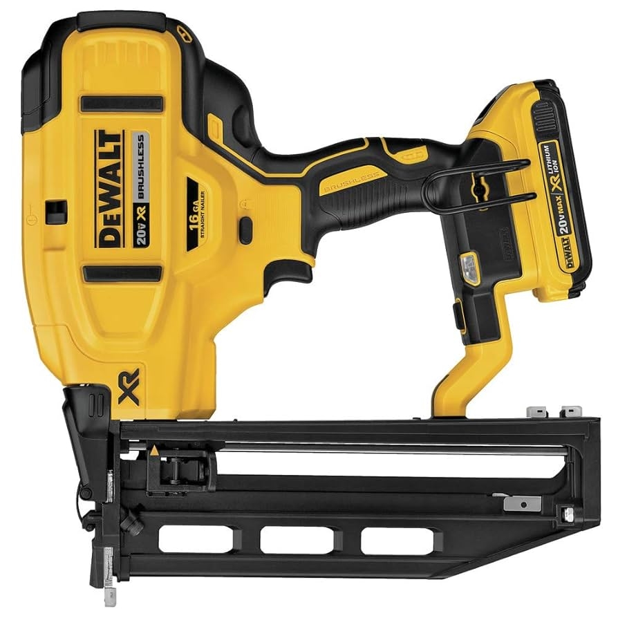 DEWALT 20V MAX XR Finish Nailer Cordless Straight 16GA DCN662D1 Amazon