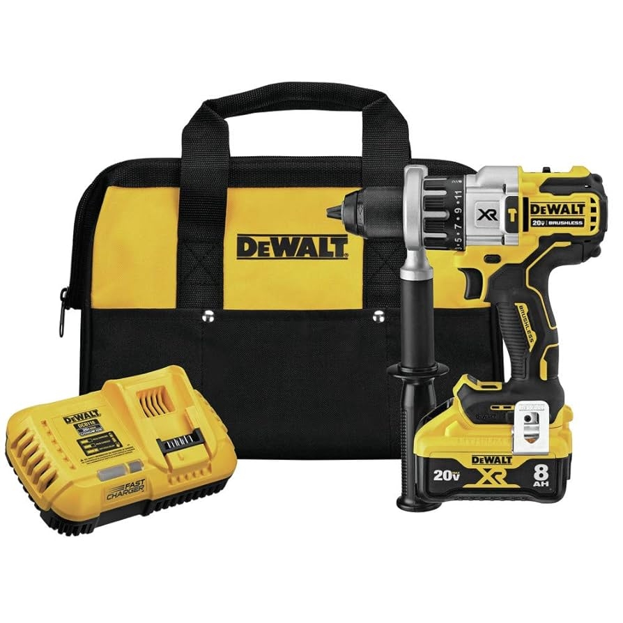 DEWALT 20V MAX XR Hammer Drill Driver Combination Kit With Power Detect Tool Technology 1 2 Inch Battery And Charger Included DCD998W1 Amazon