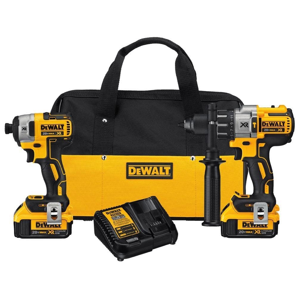 DeWalt 20V Max XR Hammerdrill U0026 Impact Driver Combo Kit DCK299M2