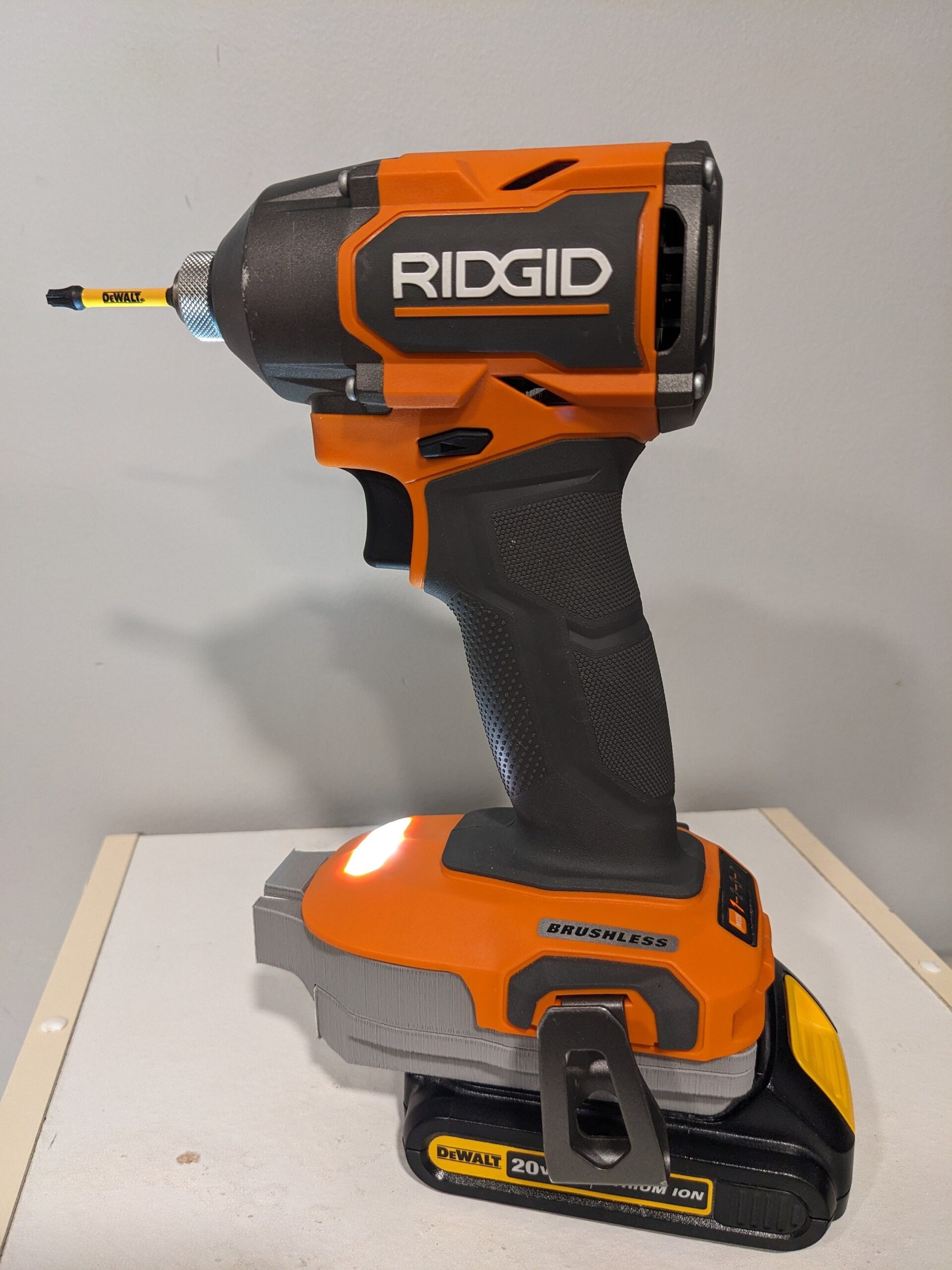 Dewalt 20v To Ridgid 18v Battery Adapter made In The USA 3D Printed Etsy