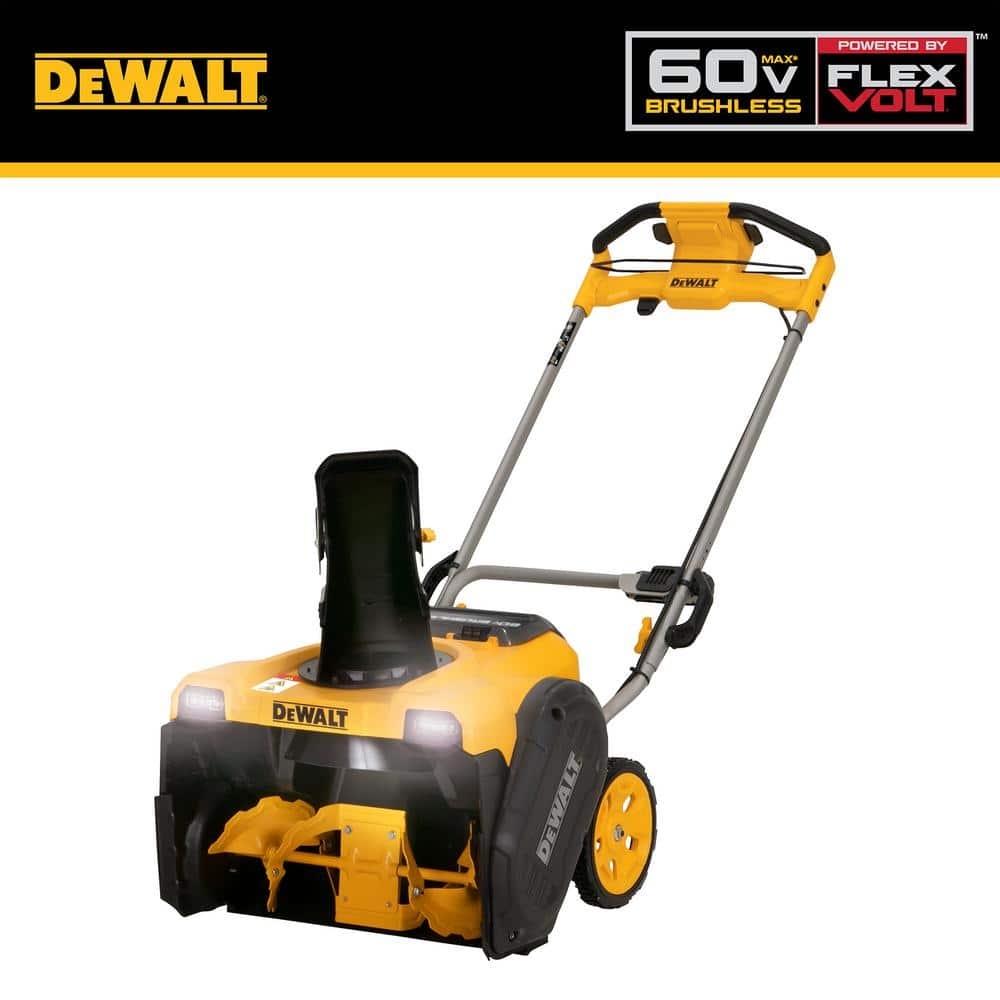 DEWALT 21 In 60 Volt Max Cordless Electric Single Stage Snow Blower Tool Only DCSNP2142B The Home Depot