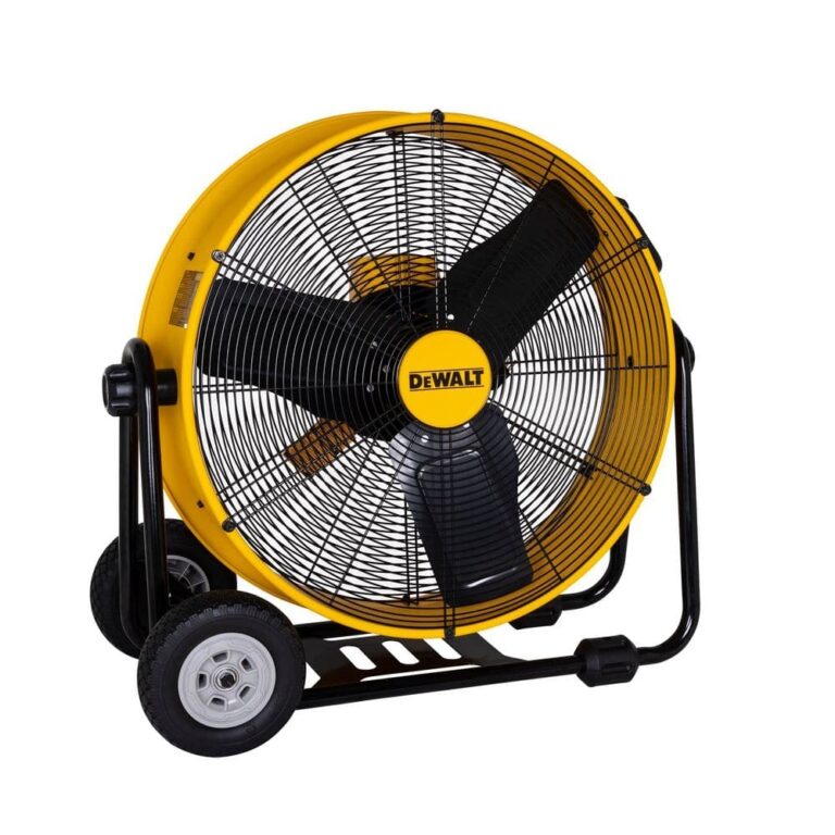 DEWALT 24 In Heavy Duty Drum Fan With Extra Long 12 Ft Power Cord And Stepless Speed Control DXF 2490 The Home Depot