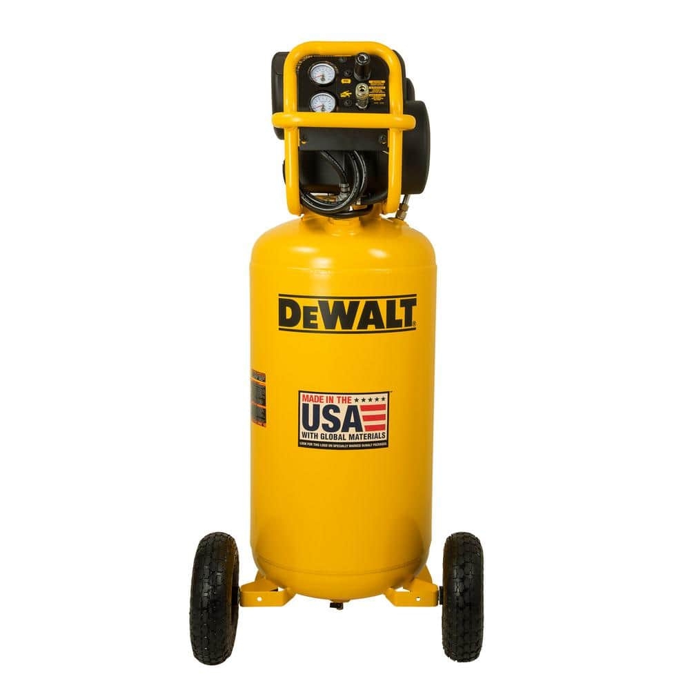 DEWALT 27 Gal 200 PSI Portable Vertical Electric Air Compressor DXCM271 The Home Depot