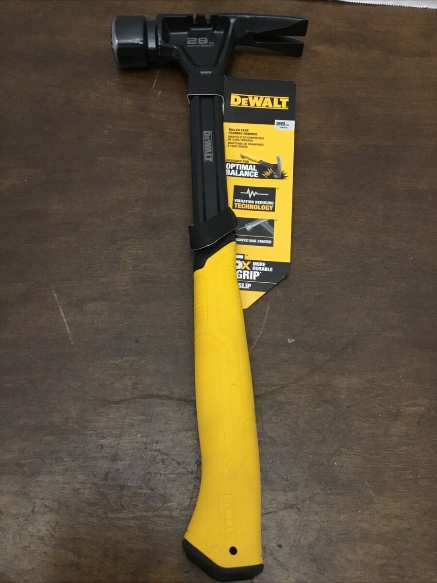 DEWALT 28oz Milled Face Framing Hammer DWHT51007 Anti Slip Grip