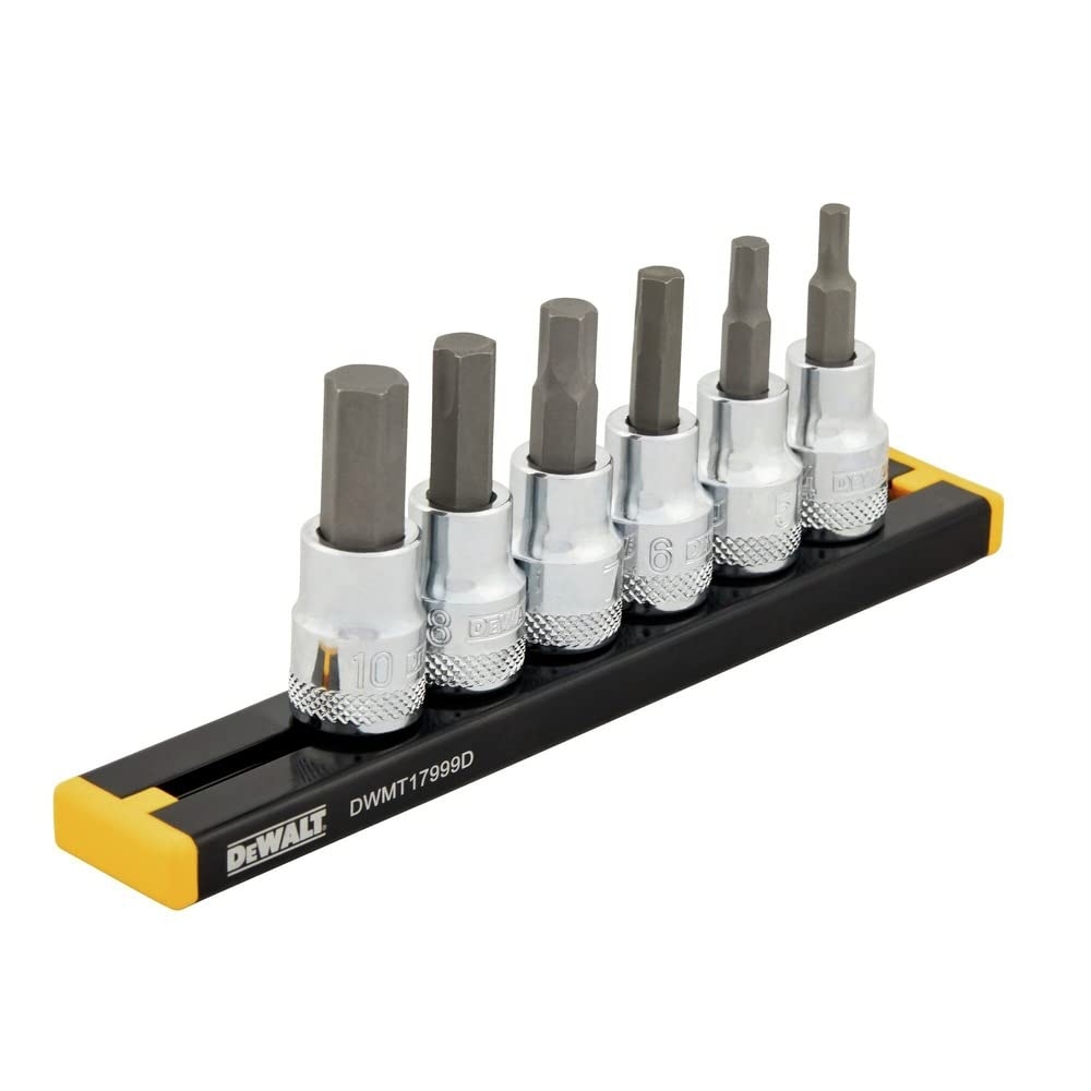 DEWALT 3 8 DRIVE MM HEX SOCKET SET 6PC DWMT17001 Amazon