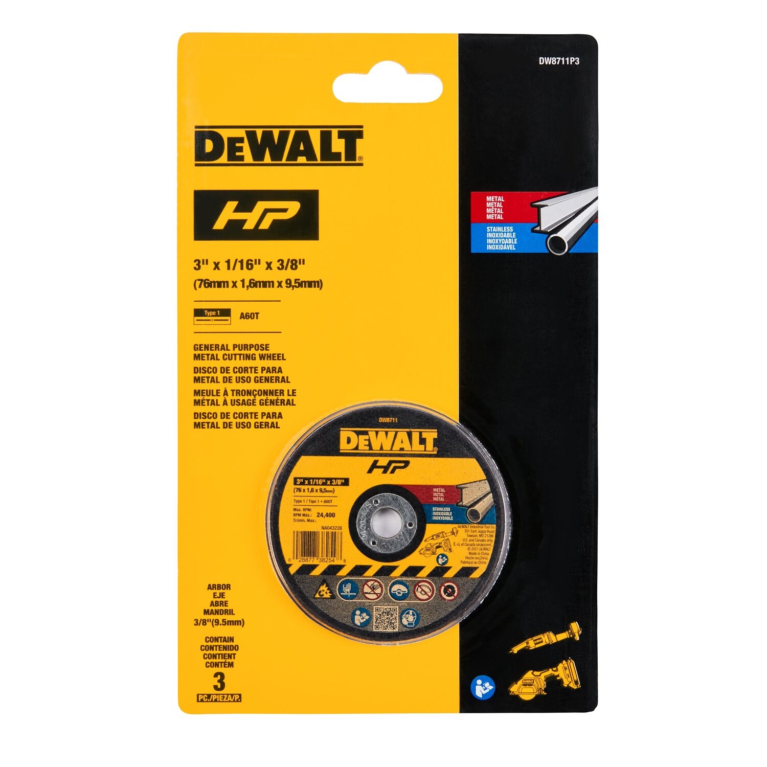 DEWALT 3 Cut Off Wheels 3 Pack 3 in Bonded Abrasive Cut off Wheel DW8711P3 At Lowes