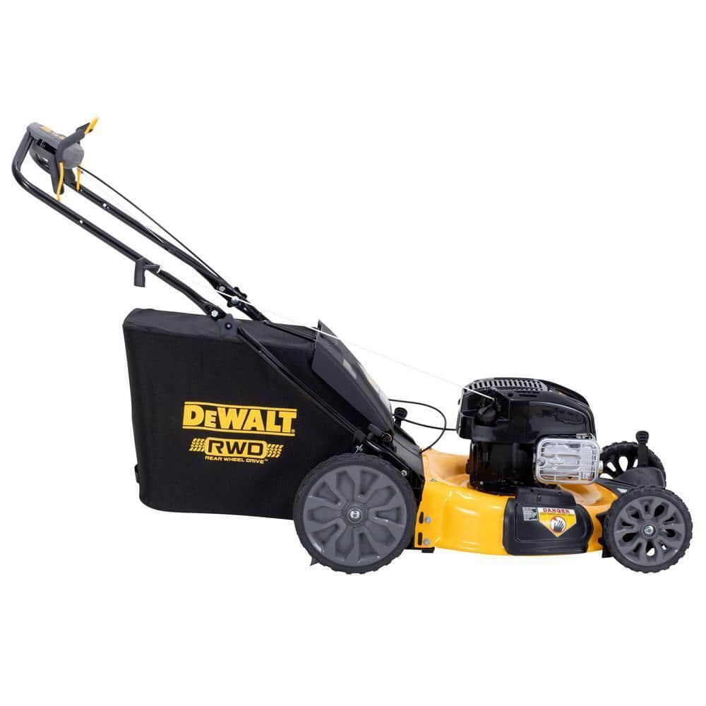 DEWALT 3 in 1 Gas Self Propelled Walk Behind Lawn Mower 21 In 163cc W Bagger EBay
