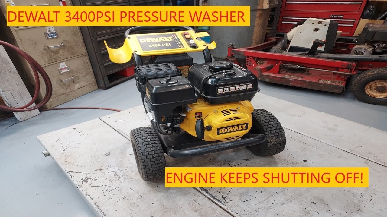 Dewalt 3400psi Pressure Washer Engine Keeps Shutting Off YouTube
