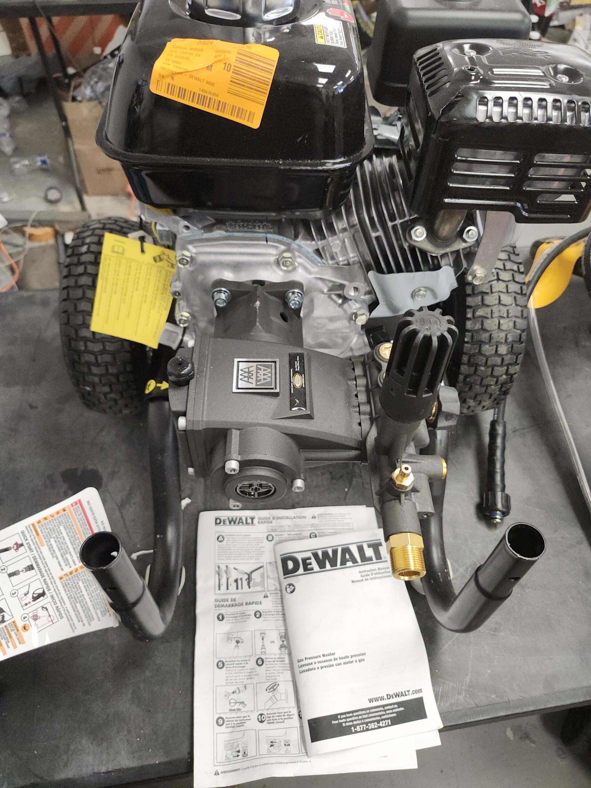 3600 psi dewalt pressure washer