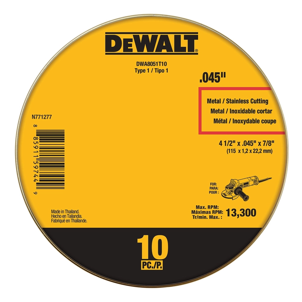 dewalt cut off wheel