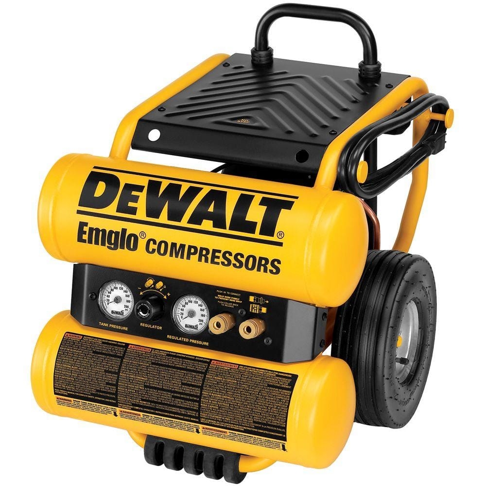DEWALT 4 Gal 1 1 HP Continuous Electric Wheeled Dolly Style Air 