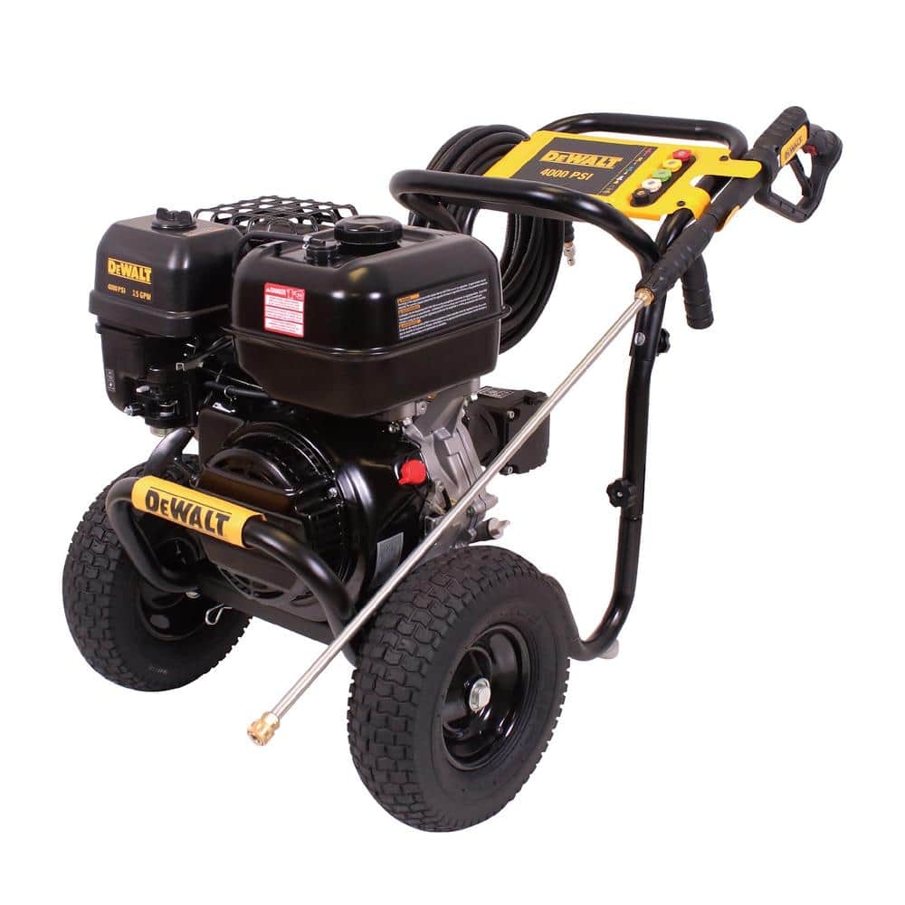 DEWALT 4000 PSI 3 5 GPM Cold Water Gas Pressure Washer With DeWalt 338cc Engine DXPW61373 The Home Depot