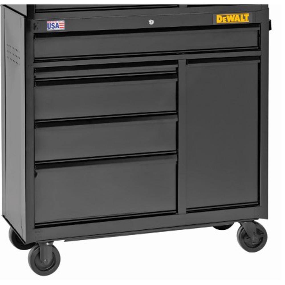 DEWALT 41 In 5 Drawer Roller Cabinet Tool Chest DWST98068BK The Home Depot