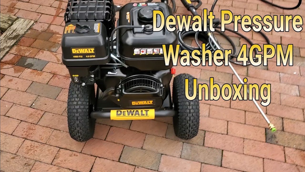 Dewalt 4400 PSI 4 GPM UNBOXING YouTube