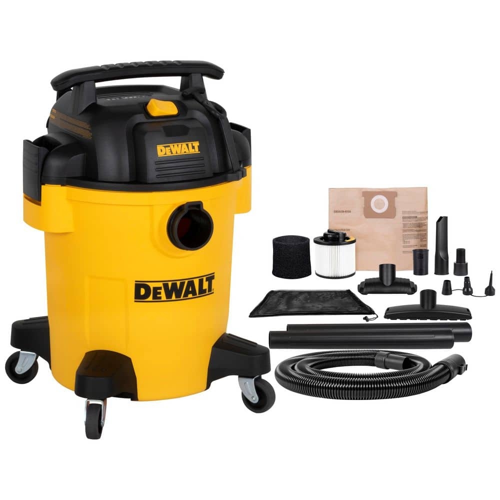 DEWALT 6 Gal 4 0 HP Poly Wet Dry Vacuum With Hose And Accessories DXV06PL The Home Depot