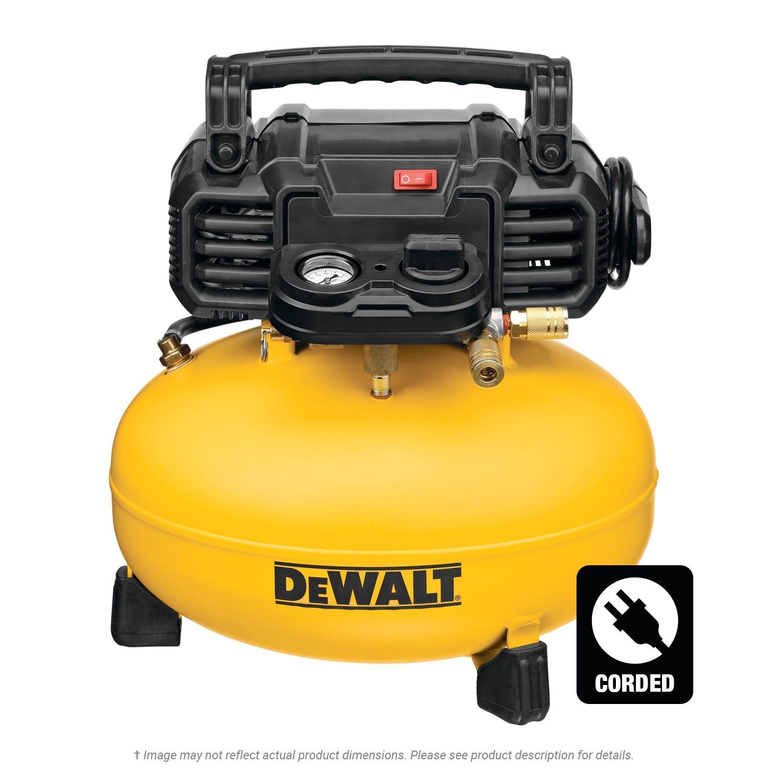 DeWalt 6 Gallon 165 PSI Pancake Compressor K L Jack