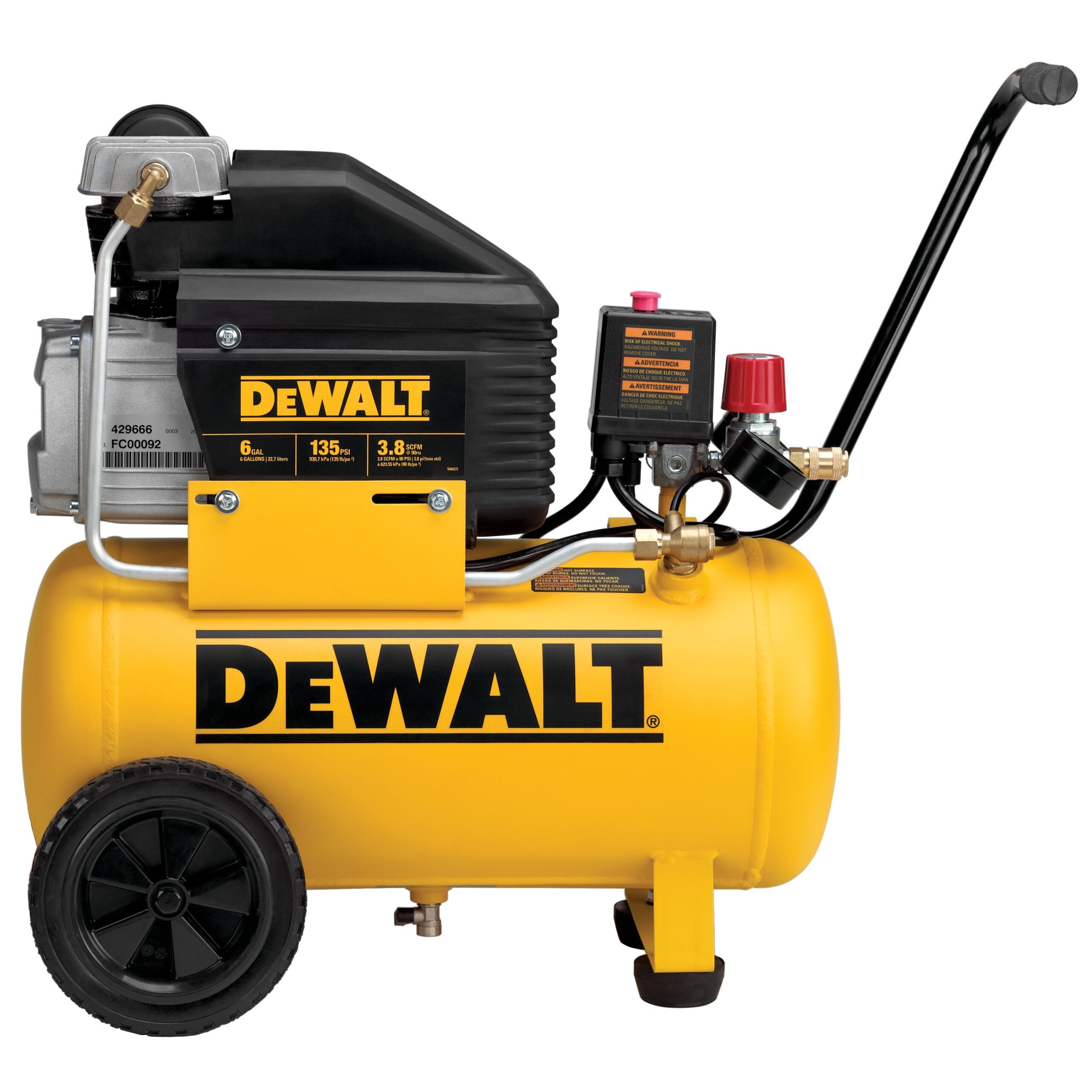 DEWALT 6 Gallons Portable 135 PSI Hot Dog Air Compressor At Lowes