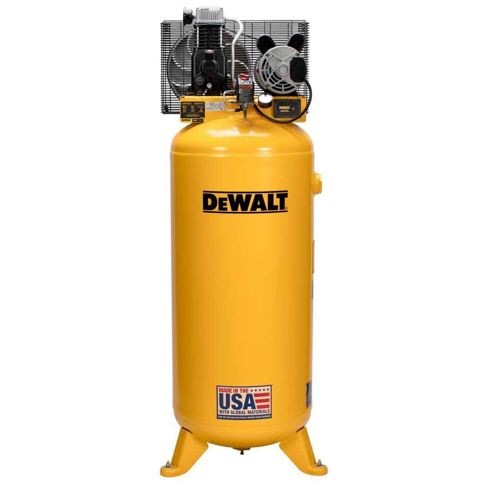 DEWALT 60 Gal Single Stage 175 PSI Vertical Stationary Electric Air Compressor With Air Compressor Monitoring System DXCM602A COM The Home Depot