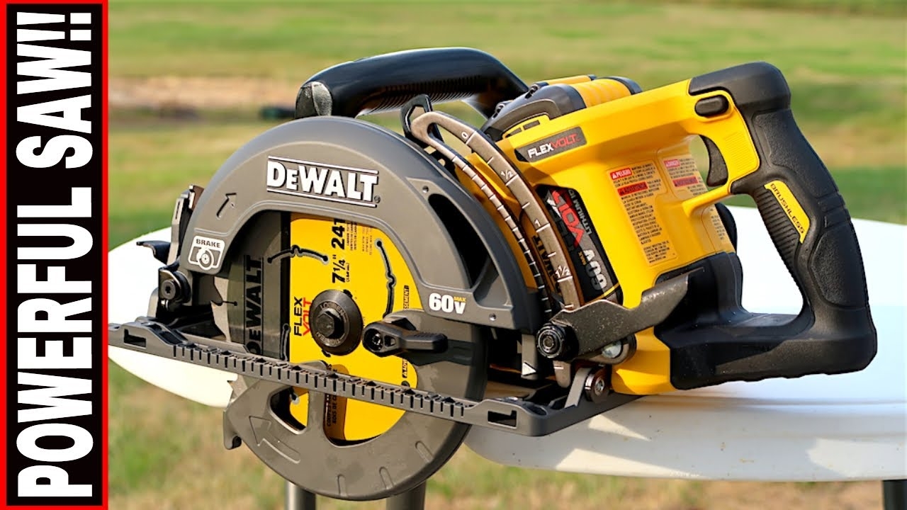 DEWALT 60 VOLT WORM DRIVE STYLE CIRCULAR SAW TOOL REVIEW TUESDAY YouTube