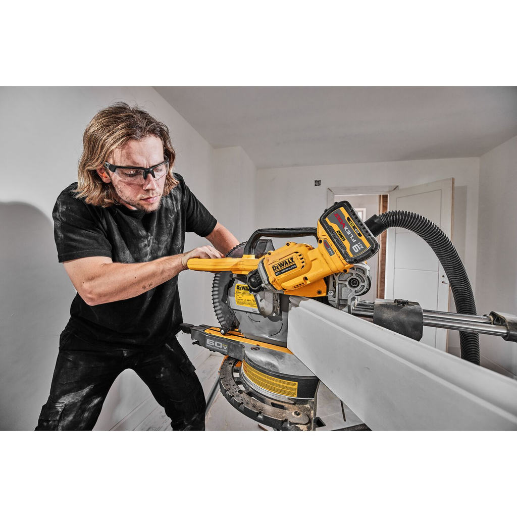 DEWALT 60V MAX Brushless Cordless 12 In Double Bevel Sliding Miter Saw bare Tool Fastek Inc