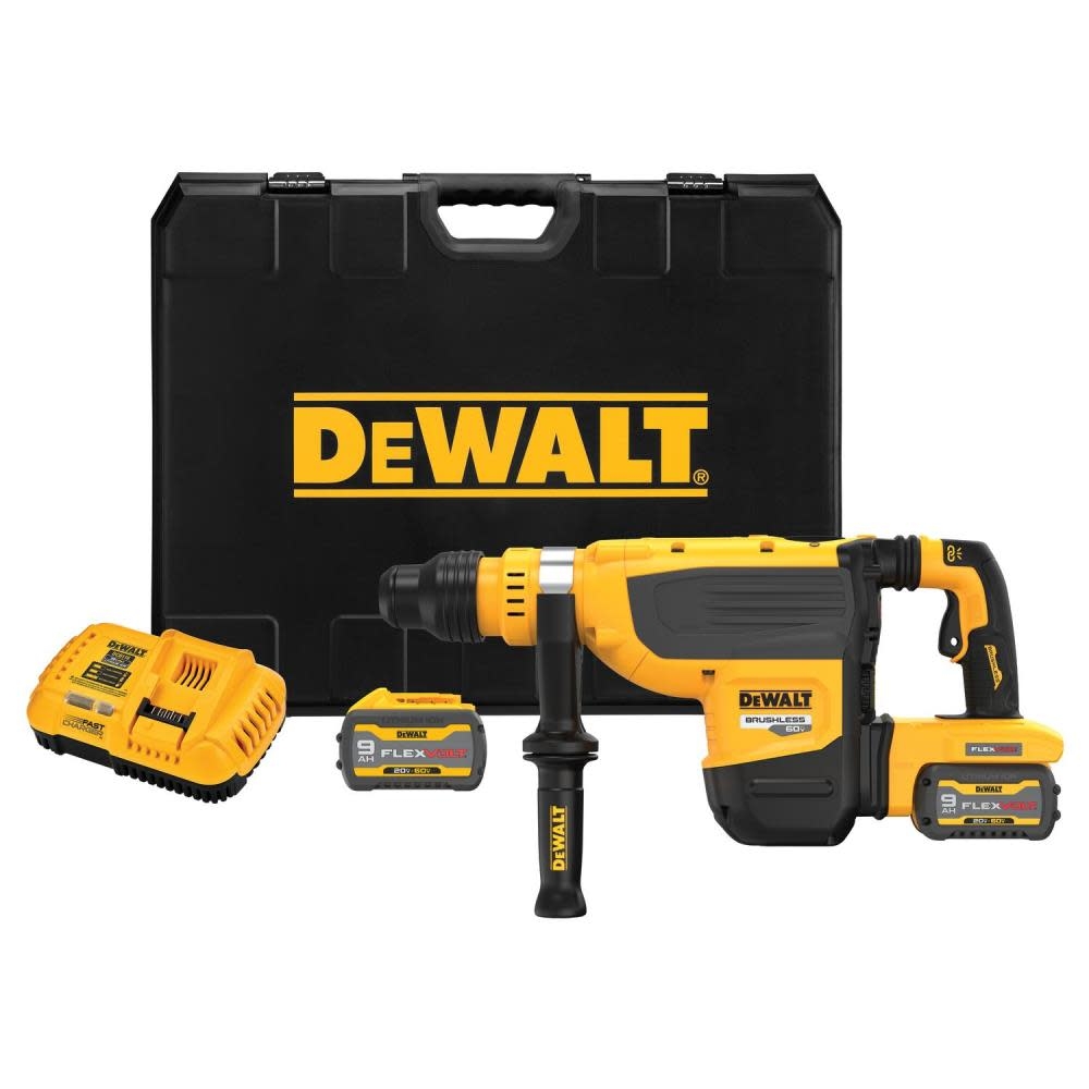 DEWALT 60V MAX Combination Rotary Hammer Kit Brushless SDS MAX 1 7 