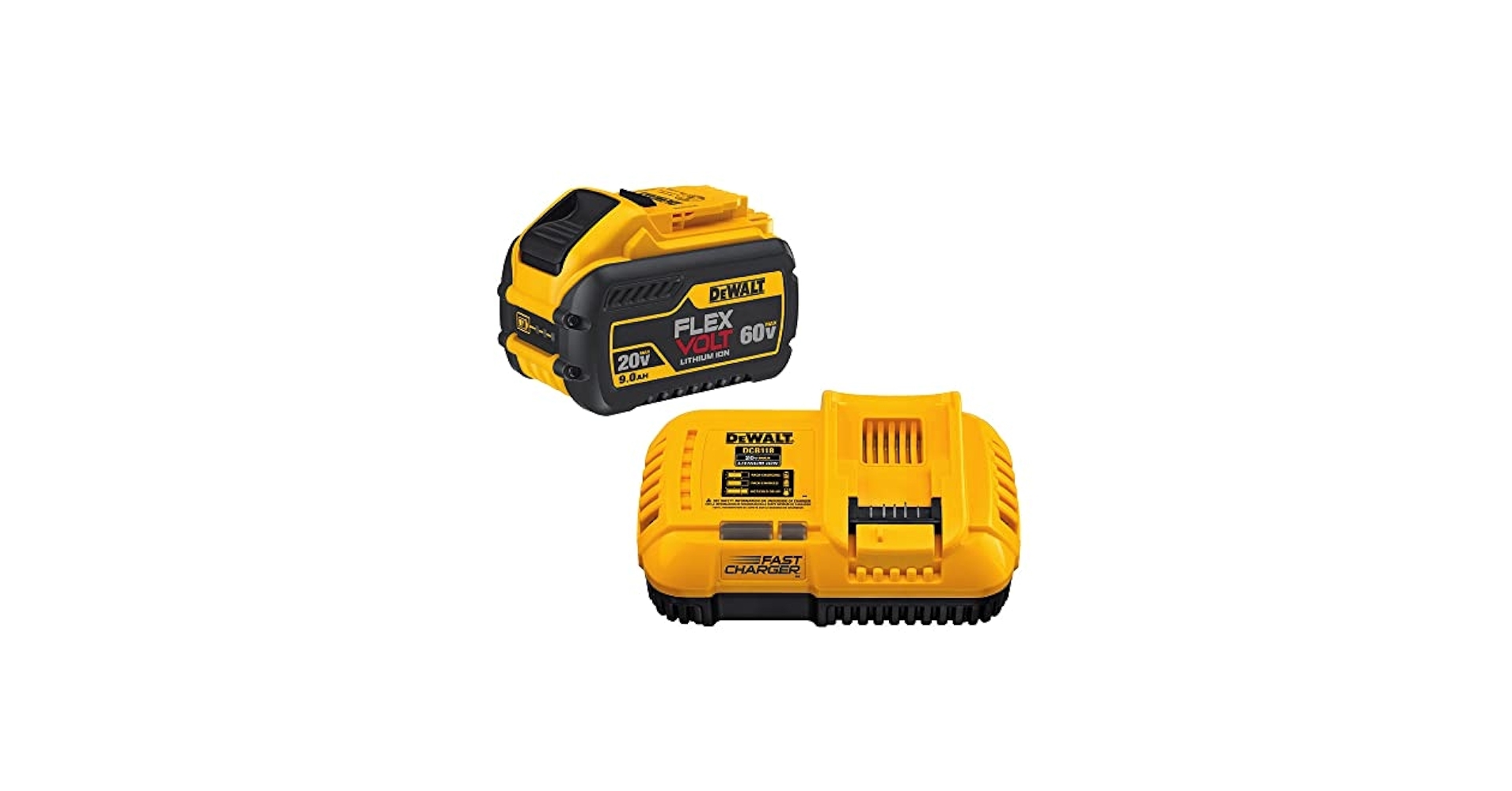 DEWALT 60V MAX FLEXVOLT Lithium Battery With Charger 9 Ah DCB118X1 Amazon