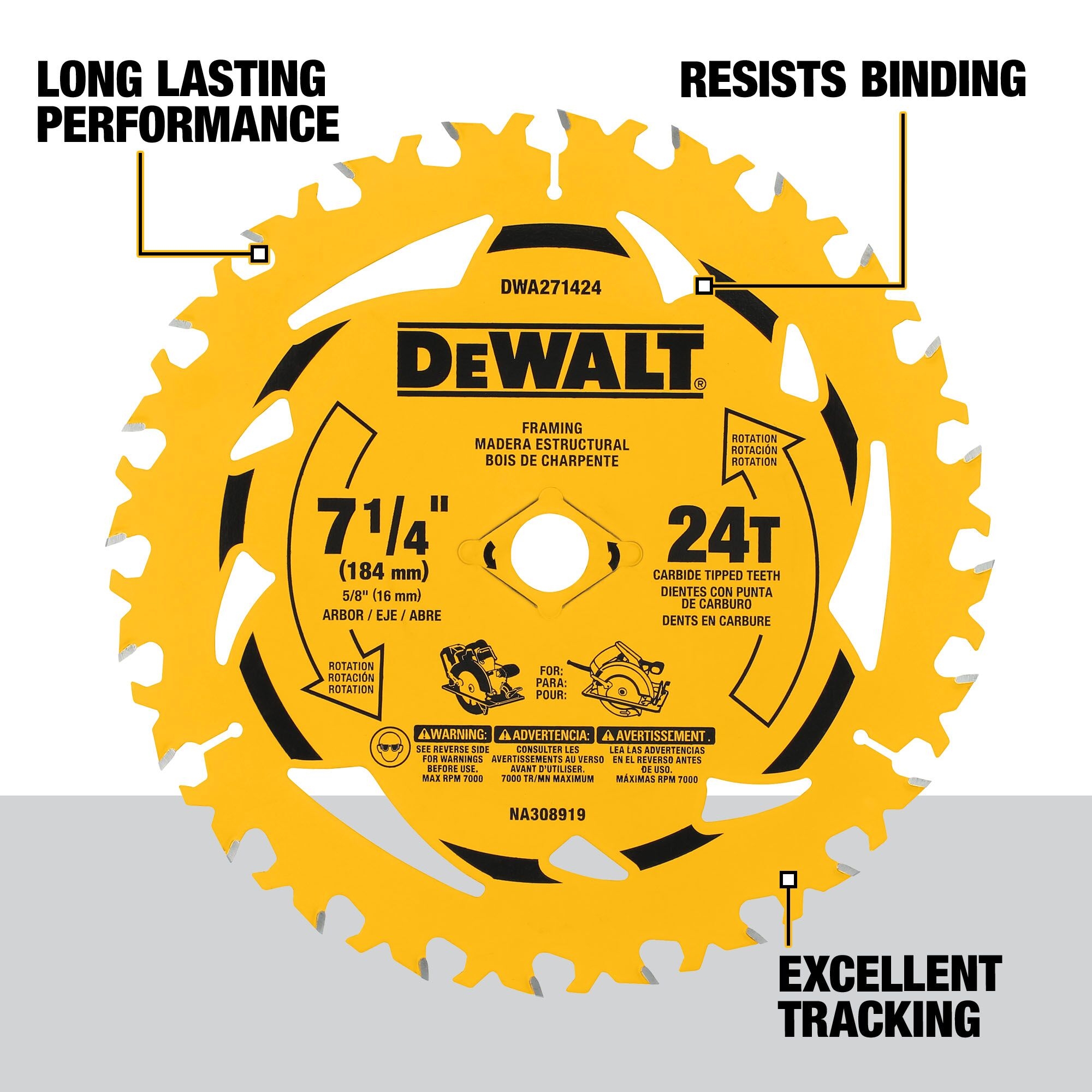 dewalt track saw blade