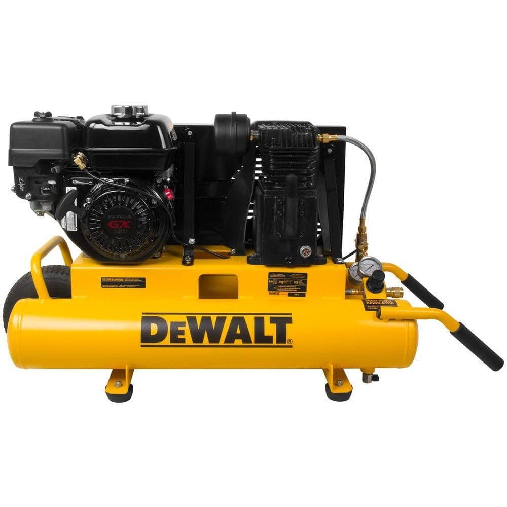 DeWalt 8 Gallon 5 5 HP Wheelbarrow Air Compressor Gas Powered