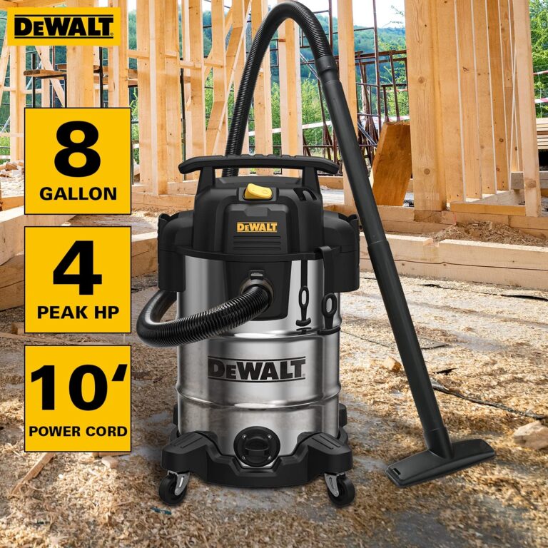 DEWALT 8 Gallon Wet Dry Vacuum Bundle With POWERTEC 2 1 2 Inch 