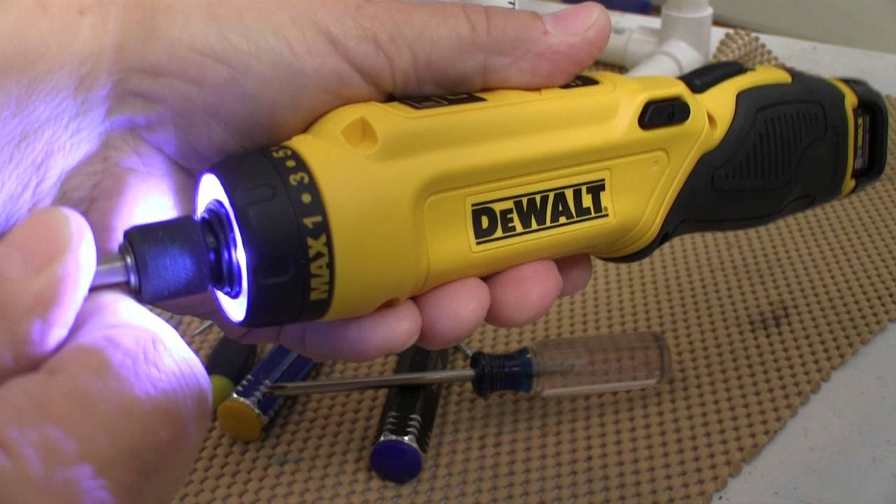 DEWALT 8V Max Gyroscopic Screwdriver Battery Kit YouTube