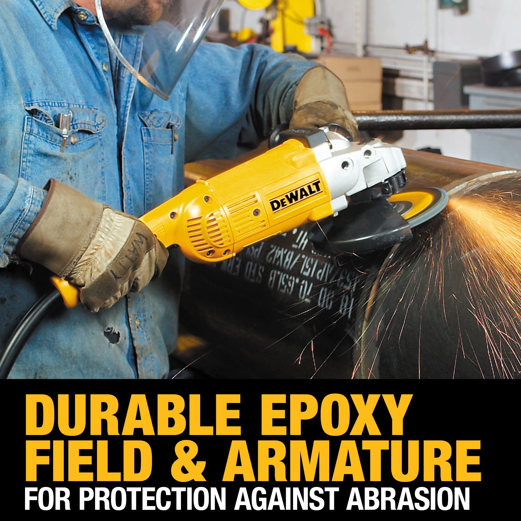 DEWALT 9 in 15 Amps Toggle Switch Corded Angle Grinder D28499X At Lowes
