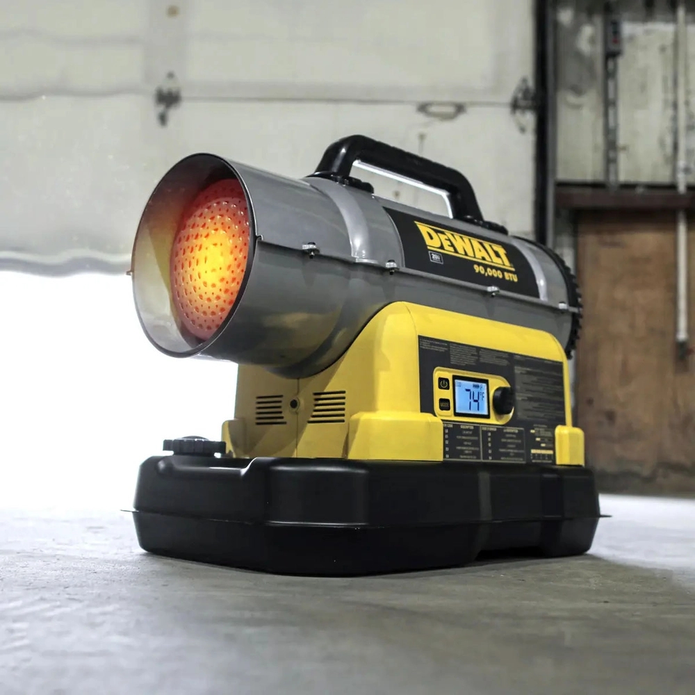 DeWalt 90 000 BTU 20V Cordless Hybrid Forced Air Kerosene Heater