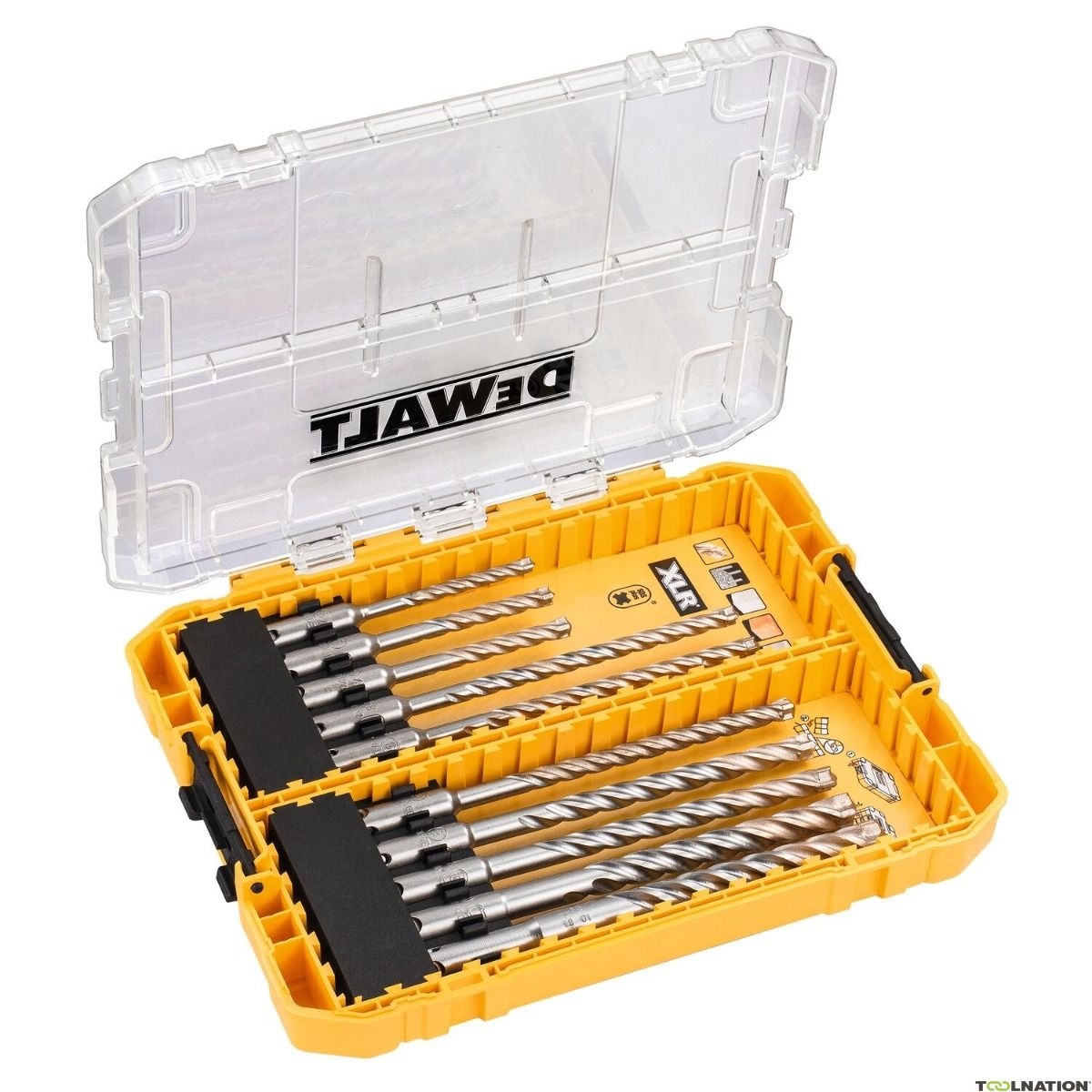 DeWalt Accessories DT70752 QZ SDS Plus Concrete Drill Bit Set 10 piece In Tough Case