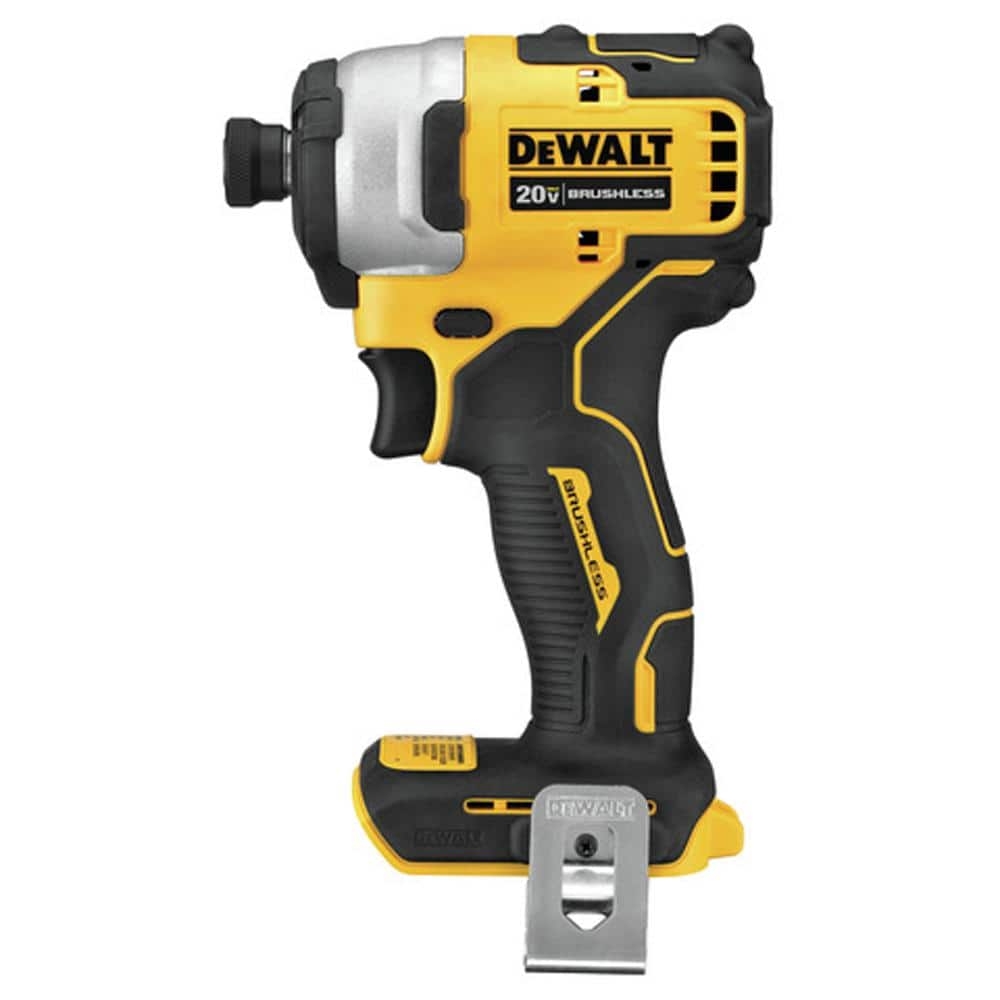 DEWALT ATOMIC 20V MAX Cordless Brushless Compact 1 4 In Impact Driver Tool Only DCF809B The Home Depot